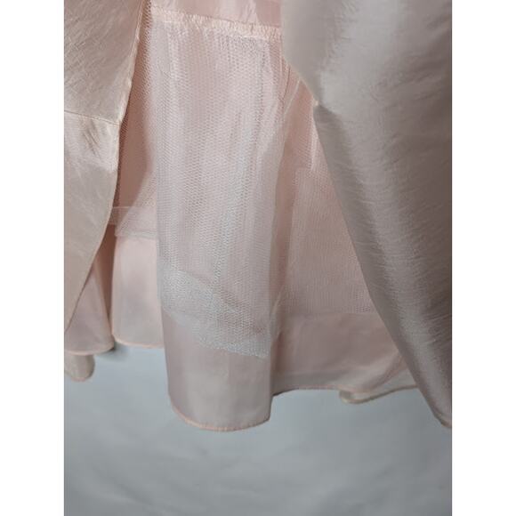 JESSICA HOWARD Midi Ballet Pink Floral Lace Fit and Flare Dress size 10 Wedding - Picture 5 of 9